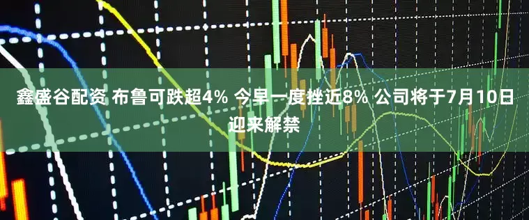鑫盛谷配资 布鲁可跌超4% 今早一度挫近8% 公司将于7月10日迎来解禁