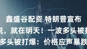 鑫盛谷配资 特朗普宣布：50%关税，就在明天！一波多头被打爆：价格应声暴跌超18%